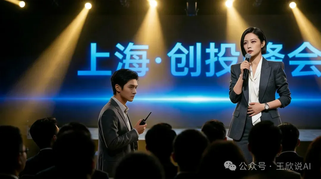 《顶级温差》剧情海报：上海创投峰会上，江驰递出45度温水