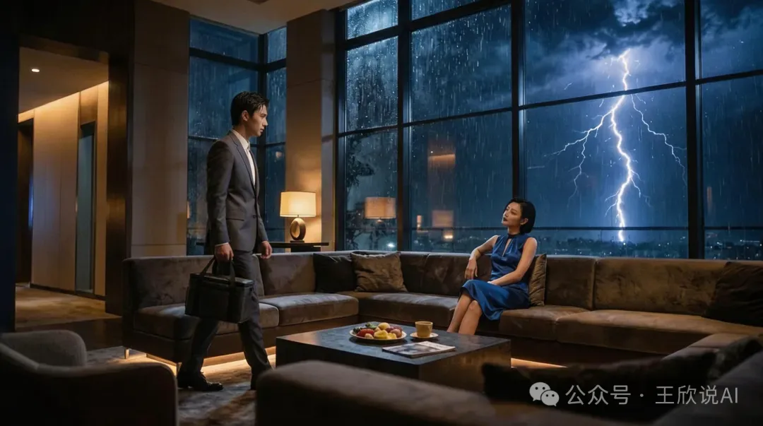 《顶级温差》剧情海报：雷雨夜机场VVIP休息室里的皮蛋瘦肉粥与职位邀约