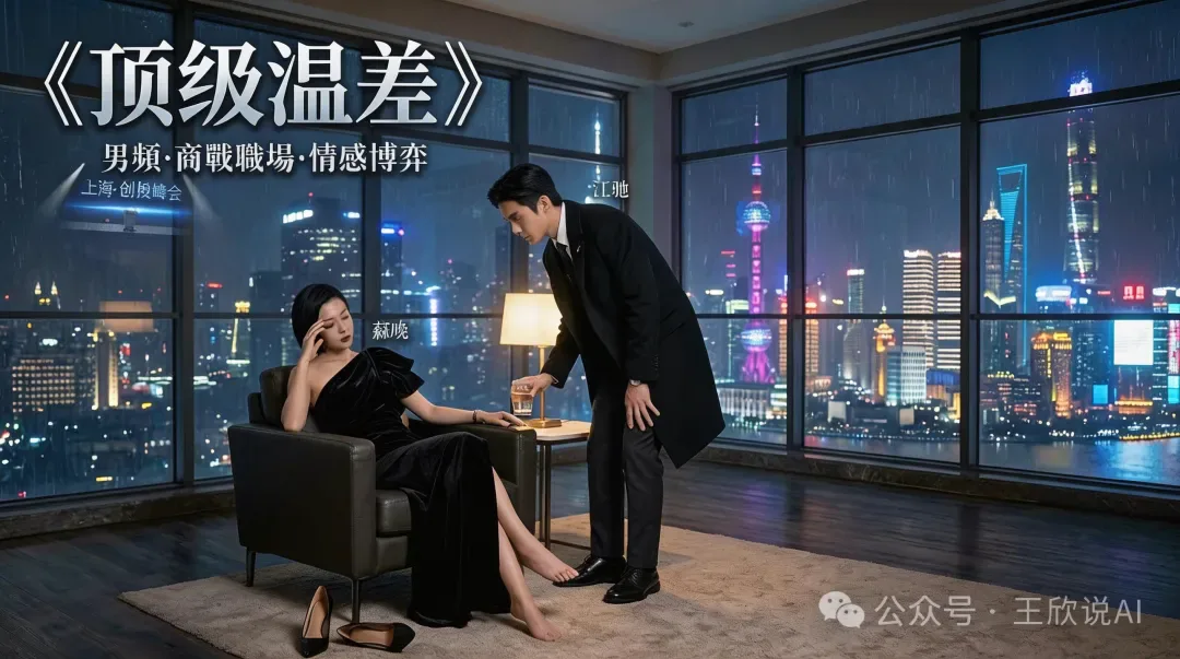 《顶级温差》短剧上线预告海报：共5集，每集约2分钟